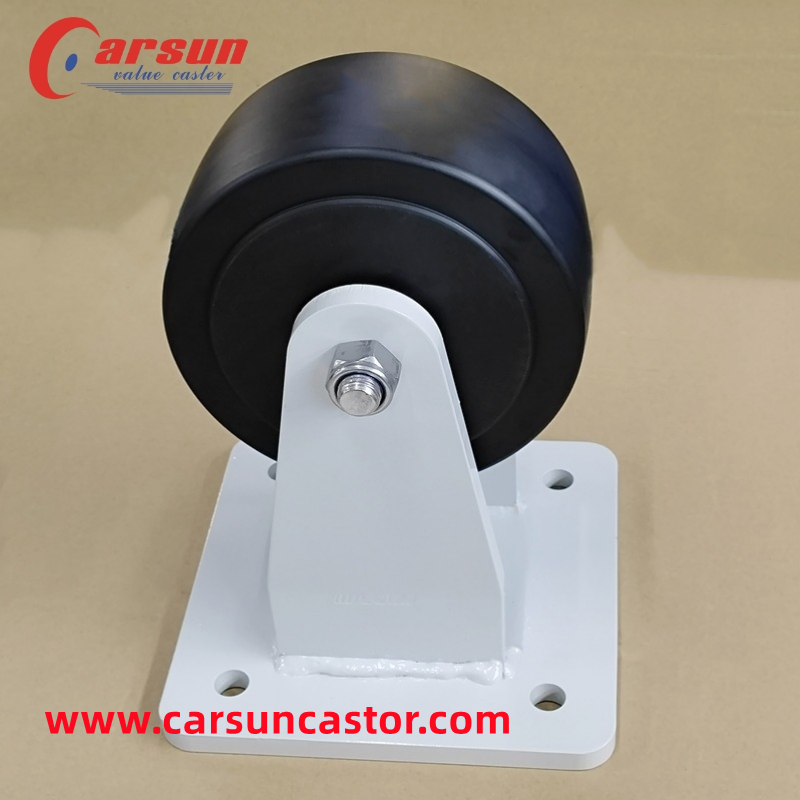 Ultra Heavy Industrial Casters 8 Inch Mc Casting Nylon Fixed Casters 9-8T09R-261G4-319 _6