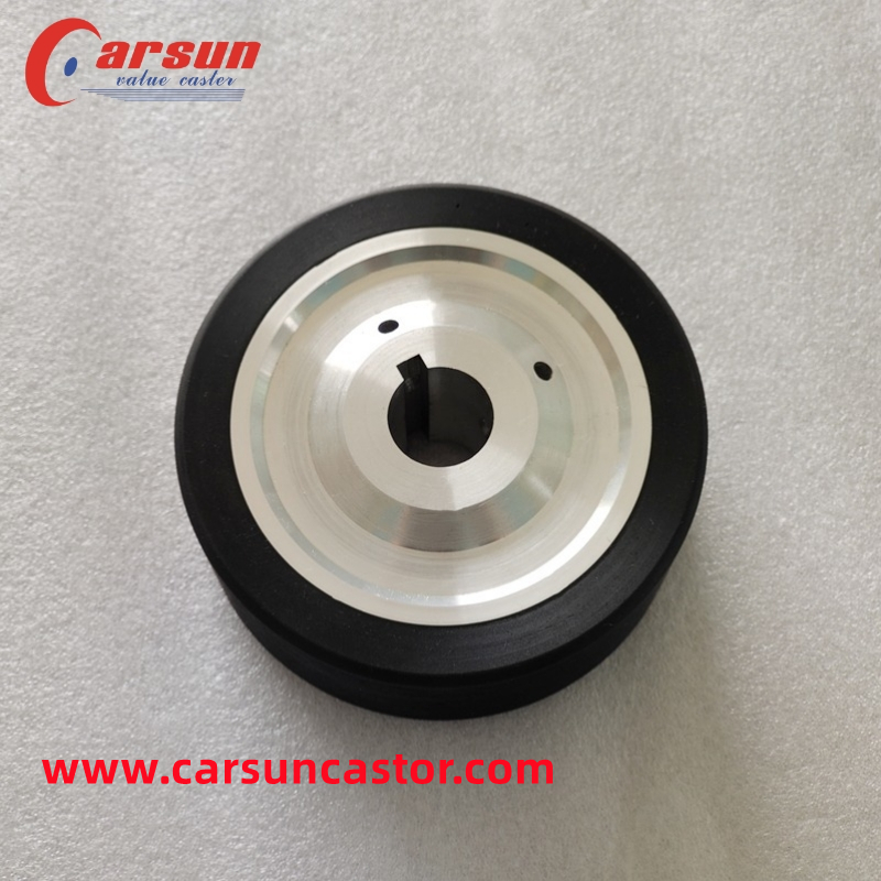 CARSUN Plastic 125mm PU Wheel 5 Inch Aluminum core Polyurethane Wheels
