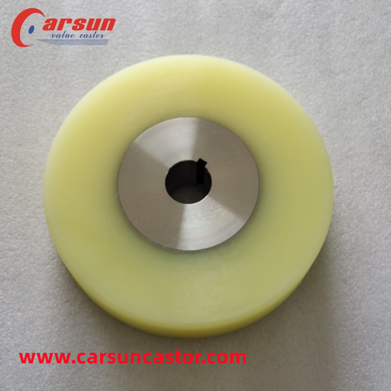 CARSUN 200mm Plastic PU Wheel 8 Inch Stainless steel wheel core Polyurethane Wheels