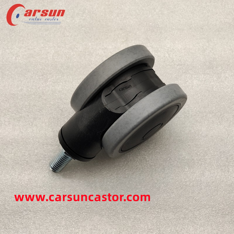Thread Stem Castors 3 Inch Double Wheel Conductive Medical Casters Special Casters for Hospital Equipment and Instruments (8)
