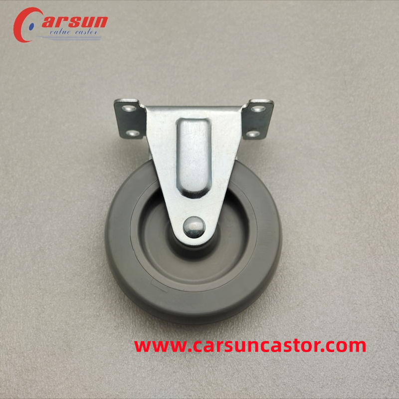 3 Inch Top Plate Casters Light Grey P...
