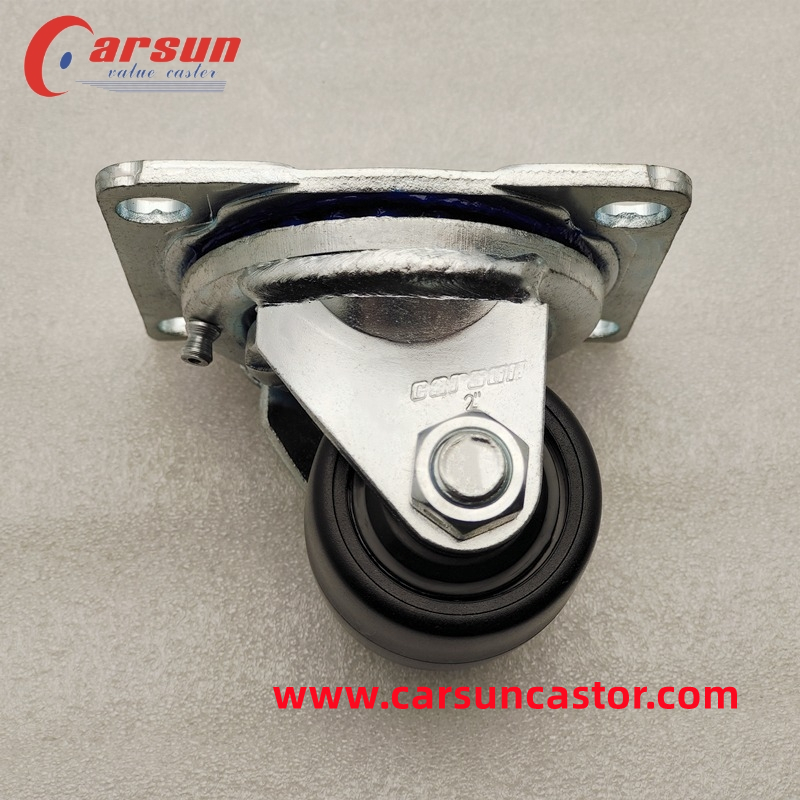 Low Gravity Casters 2 Inch Strong Nylon Industrial Swivel Caster Wheels with Galvanized Fork H-2T7311S-262G3(3)
