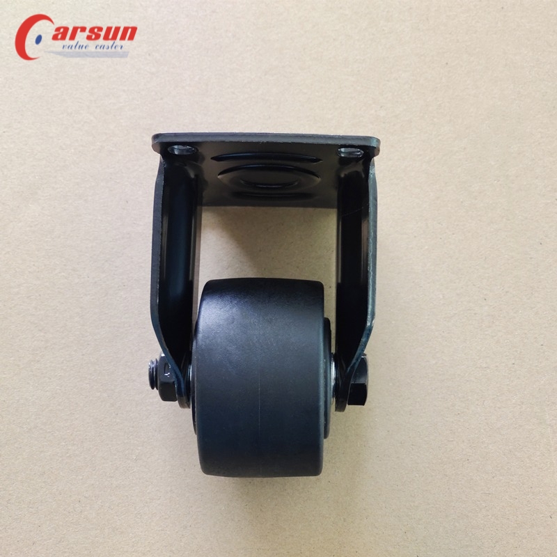 Customized Low Gravity Casters 3 Inch Black Nylon rigid Castors High Load Caster wheel H-3T76R-281G (4)