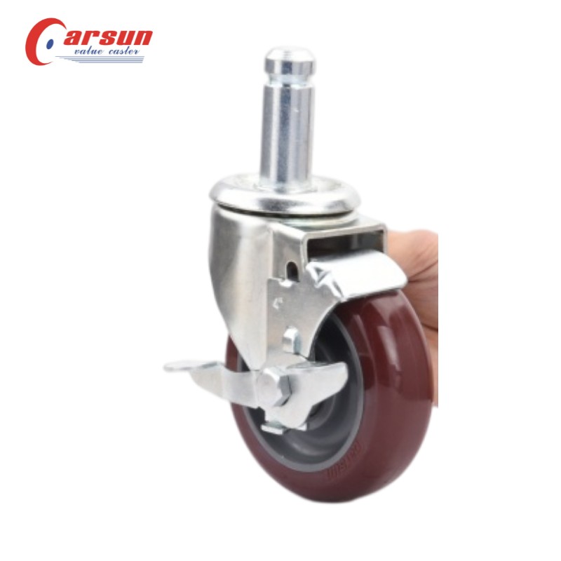 Carsun Medium caster plug-in ea 4-inch p...