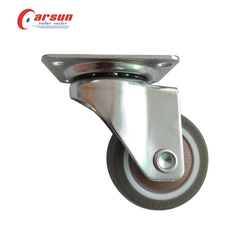 High Quality Light Duty 1.5 swivel TPR Swivel caster wheel For Industrial Business casters