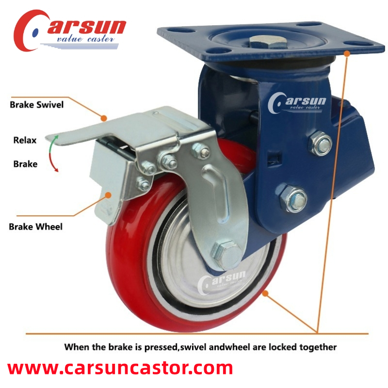 Spring Loaded Shock Absorbing Casters...
