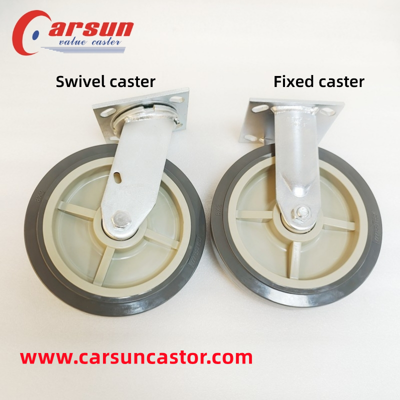 8 Inch Polyurethane Wheel Casters Heavy Industrial Casters
