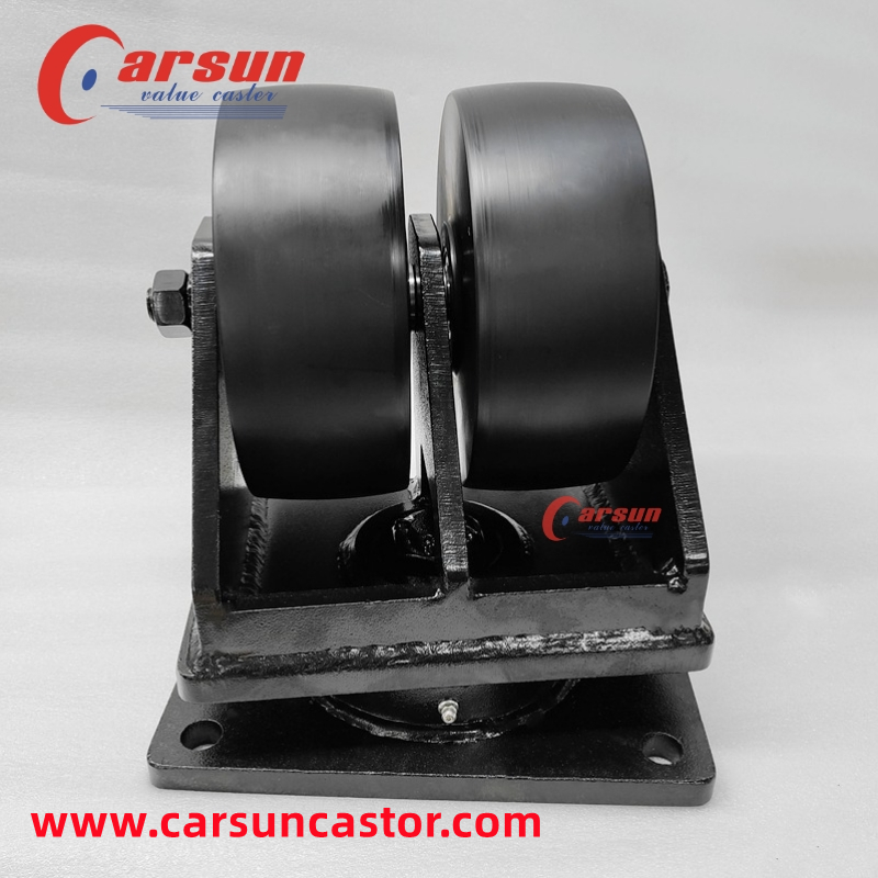 Ultra Heavy Industrial Casters 8 Inch Double Wheel MC Casting Nylon Wheel Swivel Caster D8-8T992S-261G8 (5)