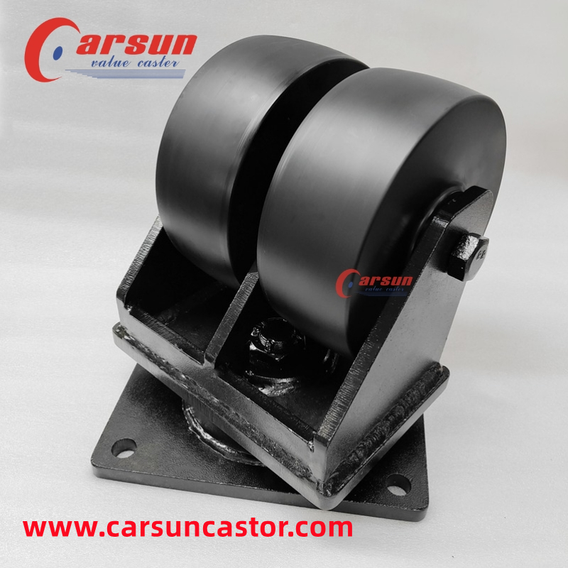 Ultra Heavy Industrial Casters 8 Inch Double Wheel MC Casting Nylon Wheel Swivel Caster D8-8T992S-261G8 (7)