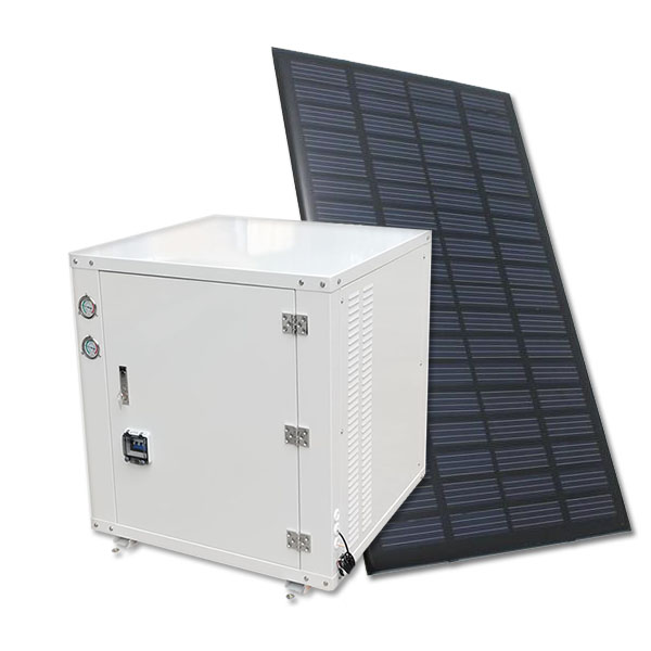مضخة حرارية أرضية عاكسة تعمل بالطاقة الحرارية الأرضية مع نظام الطاقة الشمسية الكهروضوئية