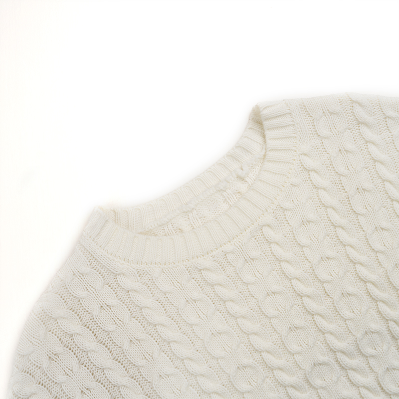 Kadın Yuvarlak Yaka Uzun Kollu Sırtı Açık Kravat Yay Büküm Sweater19d