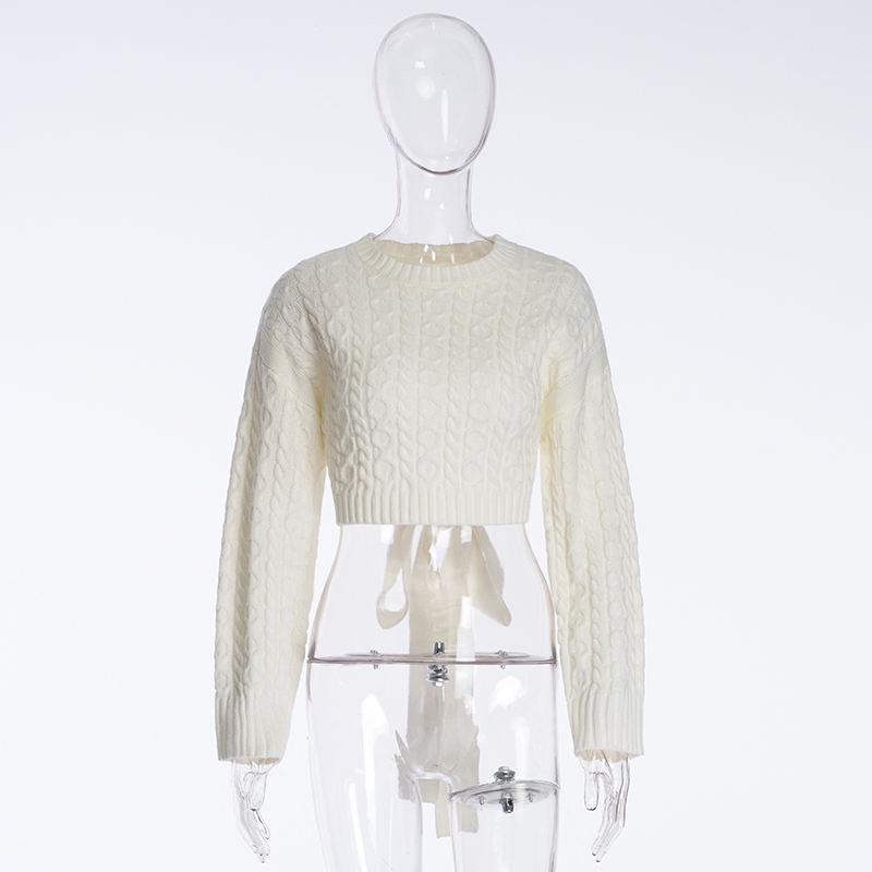 sweter damski-z okrągłym dekoltem, długimi rękawami, bez pleców, wiązany w kokardę1 (1)vk3