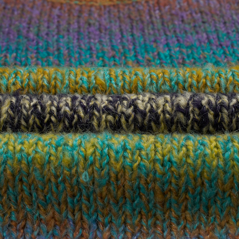 Maglione lavorato a maglia pullover sfumato (1)d6r