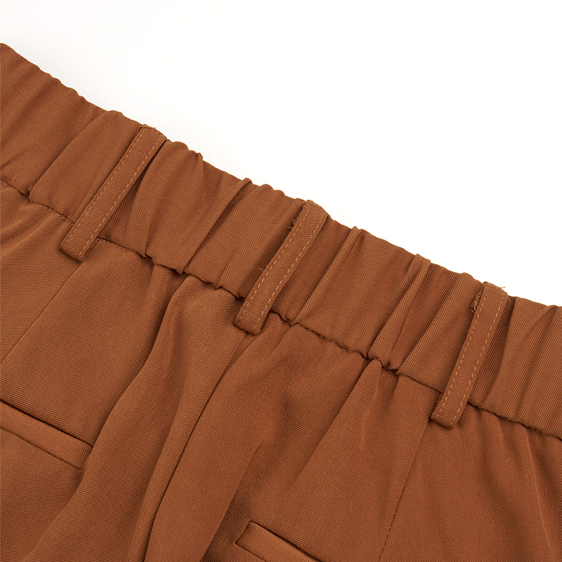 Деловые повседневные коричневые брюки (4)t19