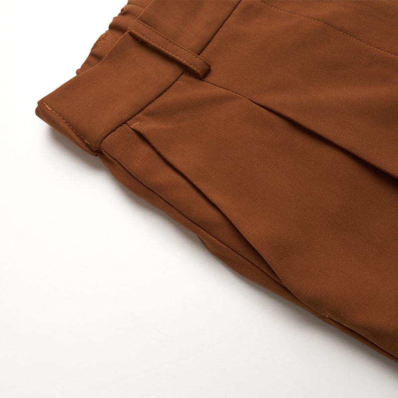 Azụmahịa Casual Brown Trousers (2)qos