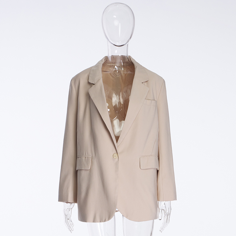 Blazer Lapel Long Sleeve Top Commuting Versatile Small Suit Cardigan Women's Jacket