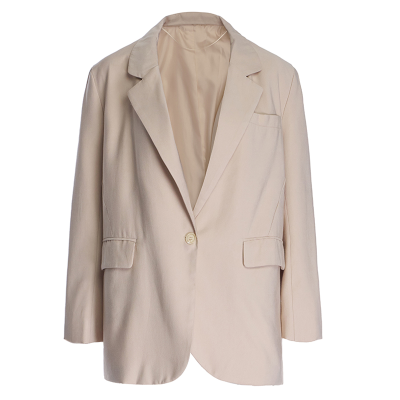 Blazer Lapel Long Sleeve Top Commuting Versatile Small Suit Cardigan Women's Jacket