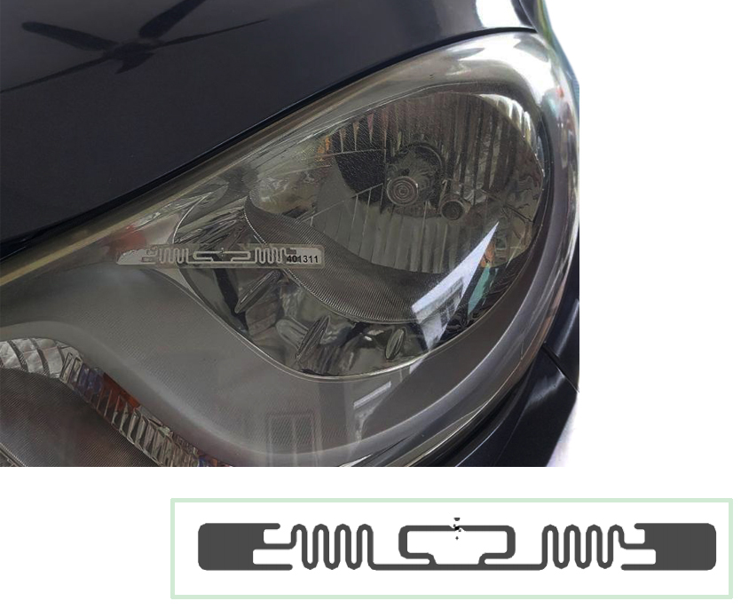 XGSun RFID Anti-Transfer Car Headlight Label