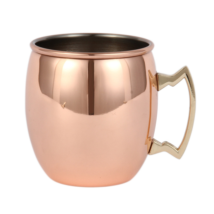 Stainless Steel Moscow Mule Mugs With Copper Plated
