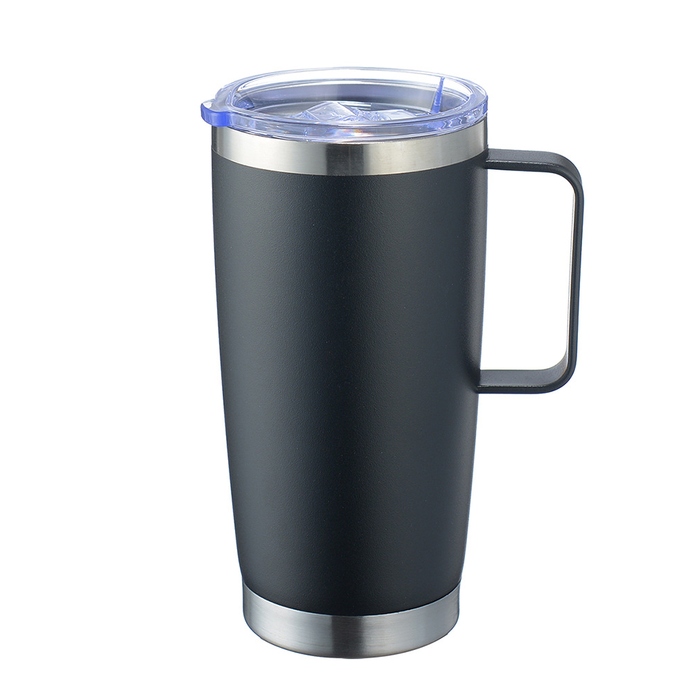 20oz Metal Vacuum Insulated Travel Mug With Handle