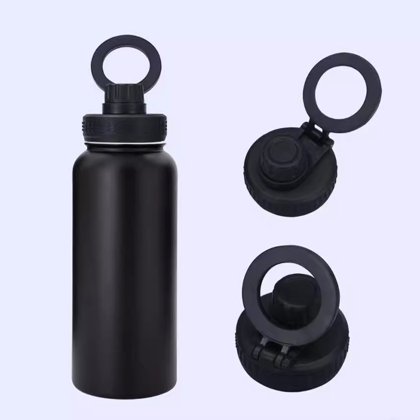 Inox Insulated Gym Water Bottles With Spout Lid And Phone Holder