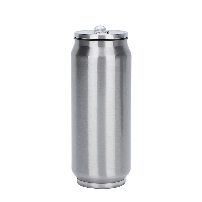 Stainless Steel Insulated Cola Tumbler Can With Straw