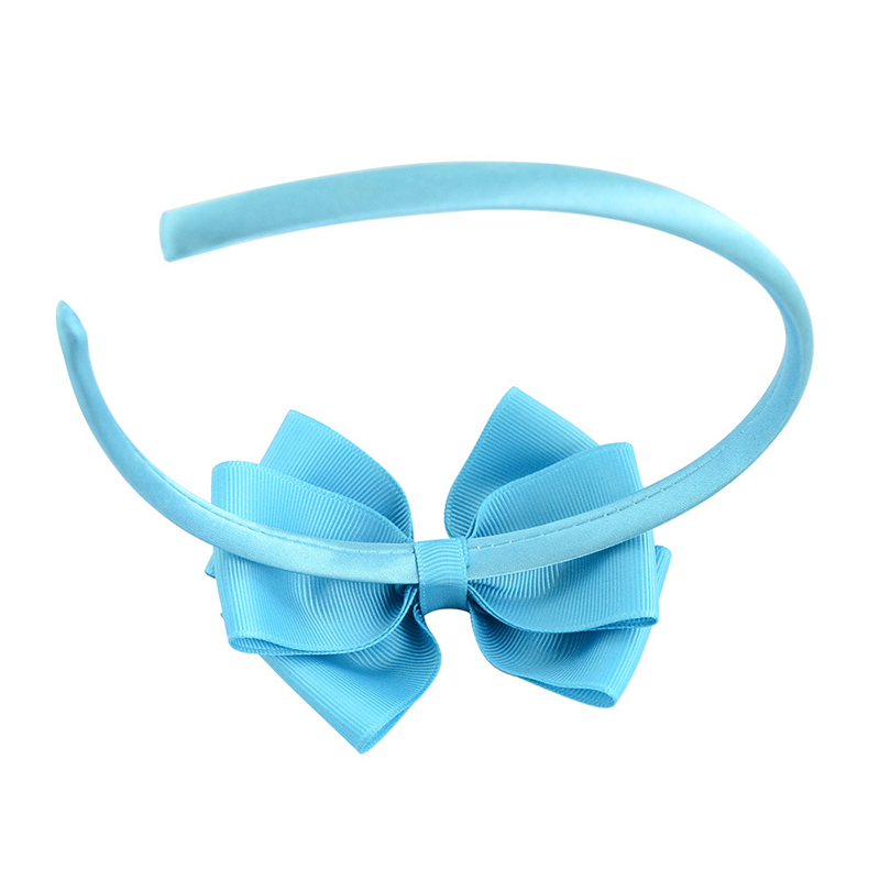 Handmade Ribbon 4 Inch Bow Headband Hair Band For Kids