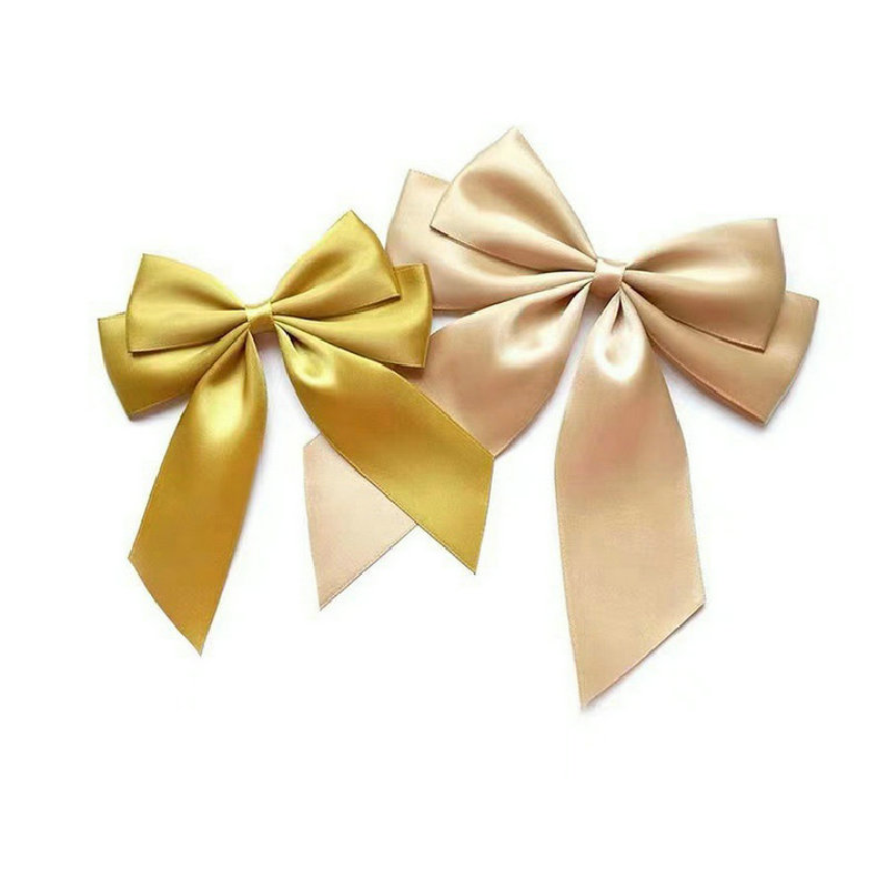 Gift wrapping satin ribbon gift bows