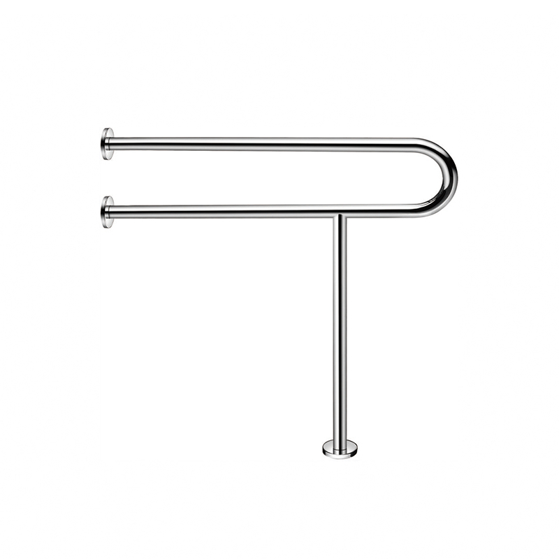 SUS304 stainless steel metal handrail bathroom toilet grab rails wall to floor disabled handicap safety grab bar for seniors