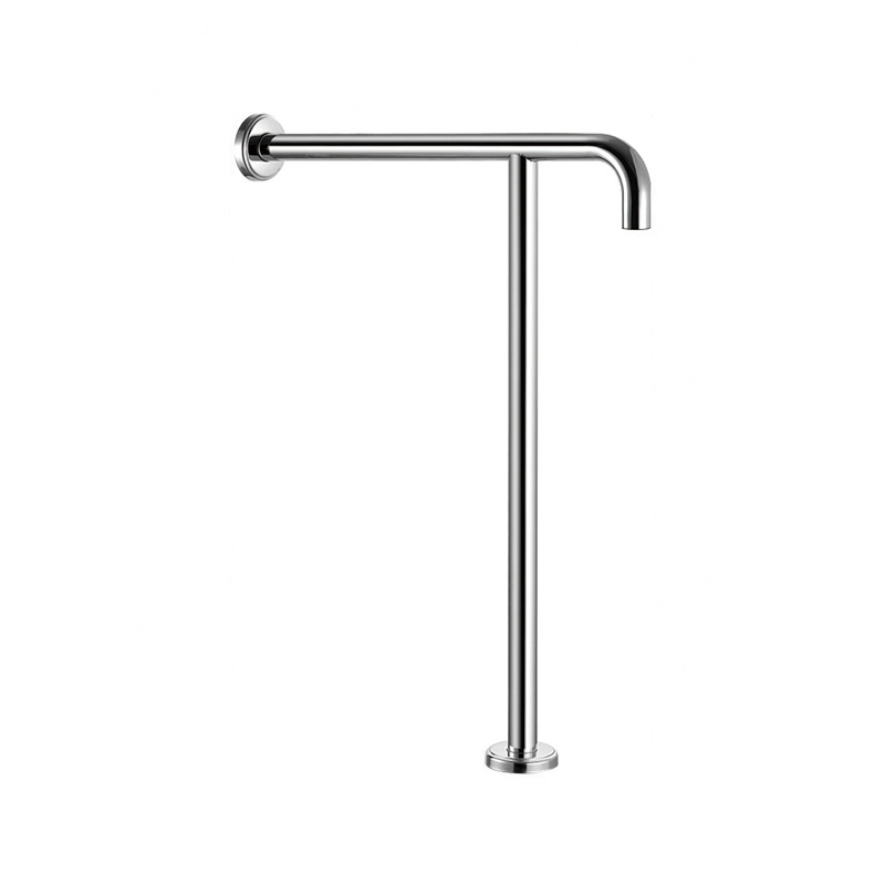 Wholesale stainless steel metal bathroom toilet grab rails handrail wall to floor handicap safety grab bar for disabled