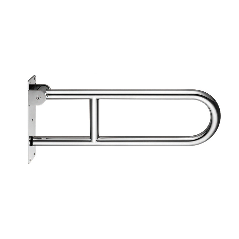 Stainless Steel Toilet Safety Rails, Handicap Grab Bars for Maqheku, Disabled Flip-Up Bathroom Grab Bar e nang le Pampiri, Toilet Handrails Hand Grips Handle Shower Assist Aid.