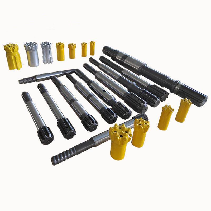 Bench drilling rods and bits