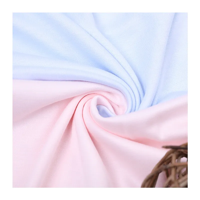 I-Shaoxing Suerte Solid Color Coloring Bamboo Eco-Friendly Bamboo Spandex Fiber Knit Fabric
