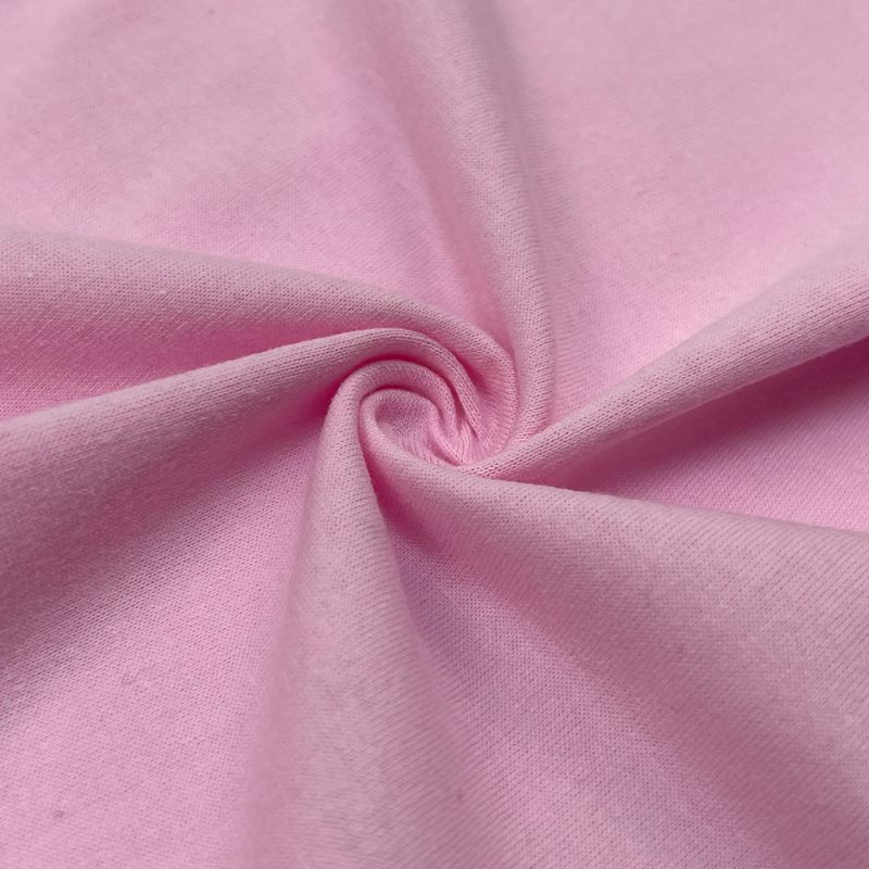 Suerte tekstil pembe örme polyester esnek jarse kumaş elbiseler