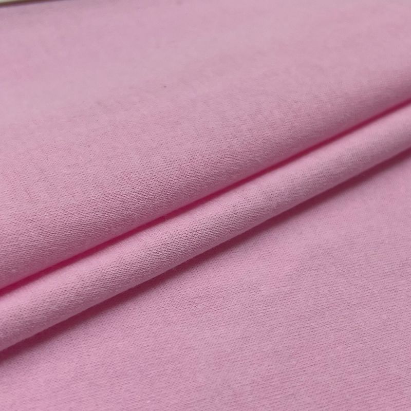 Suerte វាយនភ័ណ្ឌពណ៌ផ្កាឈូក ប៉ាក់ polyester រ៉ូបក្រណាត់ stretchy jersey