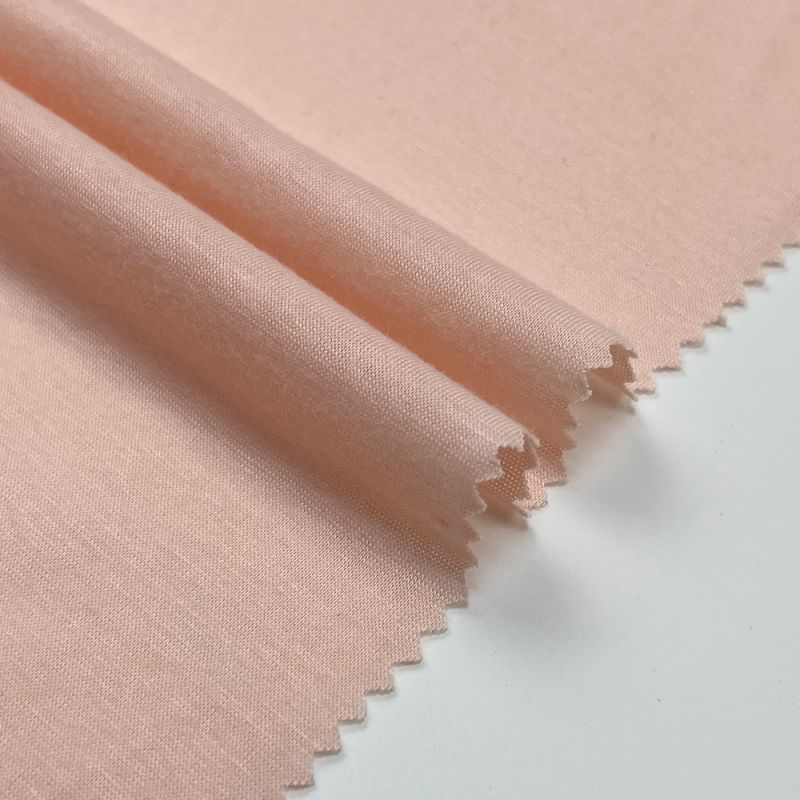 Suerte tekstyl gruthannel oanpaste poly span stretch breide jersey stof