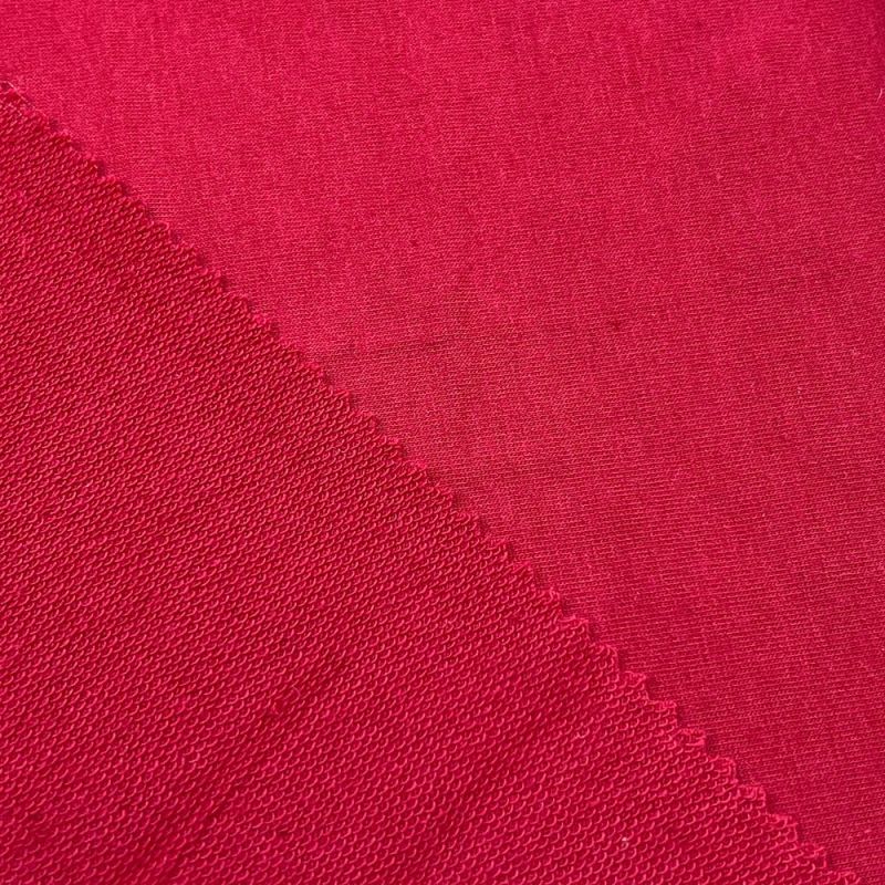 Suerte textile personnalisé t/c polyester coton tissu éponge français pour sweat à capuche