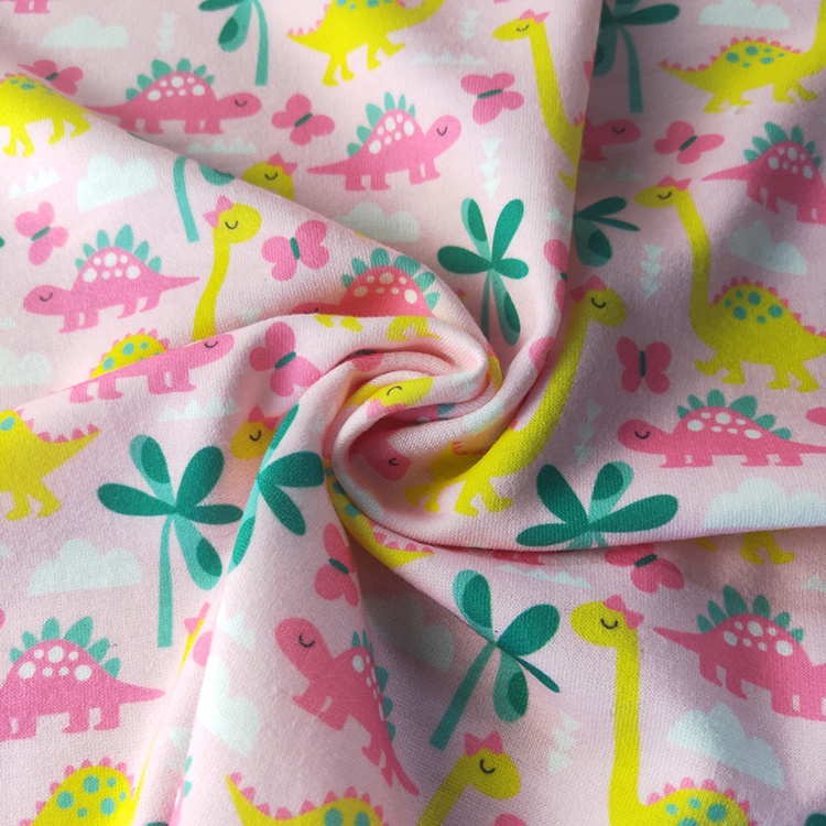 Suerte текстильная полиэфирная трикотажная ткань с цветочным принтом для толстовок с цифровой печатью, французская махровая бамбуковая хлопчатобумажная ткань во дворе для ткани