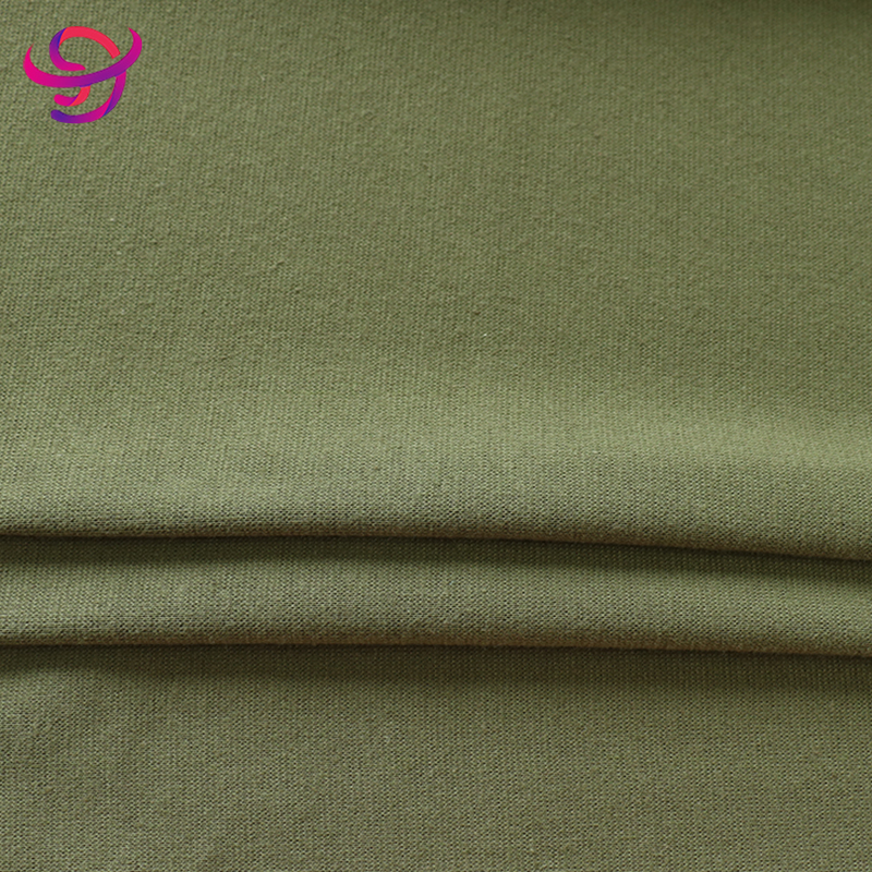 Suerte Textile Tissu côtelé en coton et spandex en polyester de haute qualité