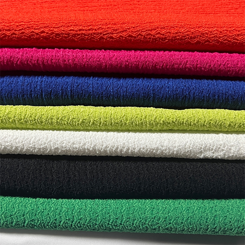 Suerte Textile 5% Spandex 95% Poly Jacquard Fabric for Clothing
