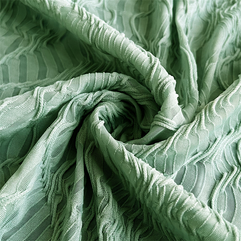 Suerte Textile Polyester Stretch Jacquard ნაქსოვი ქსოვილი ტანსაცმლისთვის