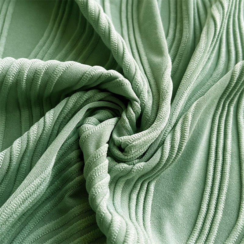 Suerte Textile zračna poliestrska žakard pletenina za srajco