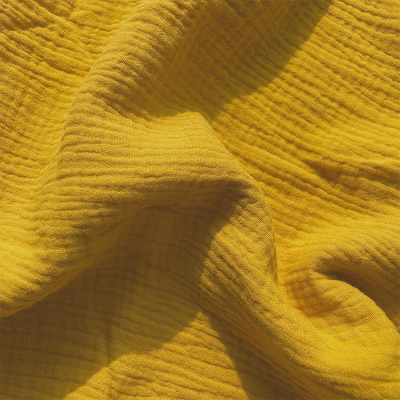Suerte Textile kietas 100% medvilnės dvigubos krepinės marlės muslino audinys kūdikiui