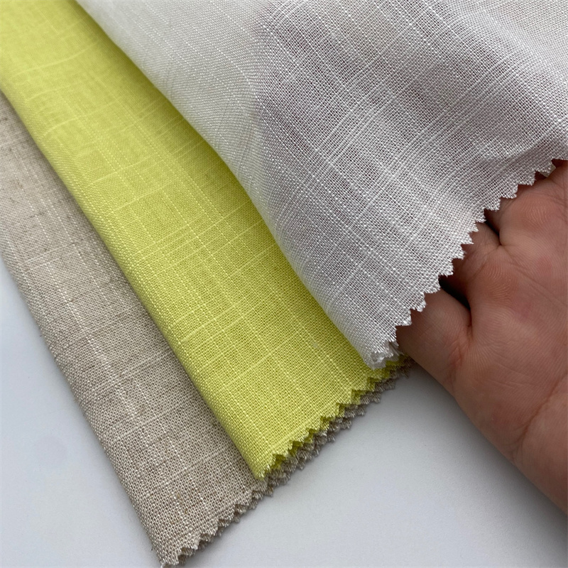Suerte Textile 30% lněná bambusová tkanina na oděv
