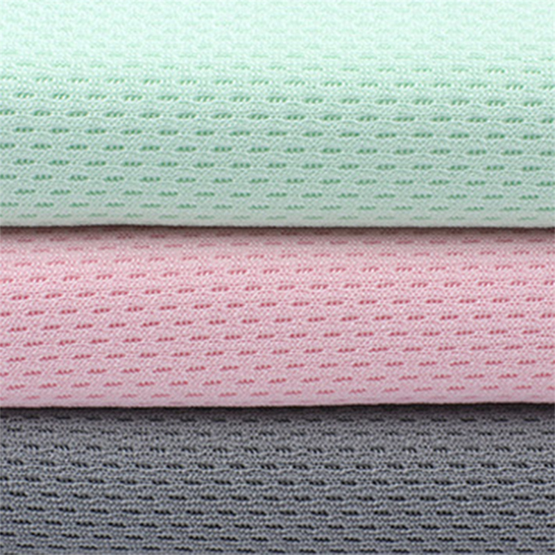 Suerte Textile polyester bird eye mesh nga panapton alang sa sinina sa ting-init