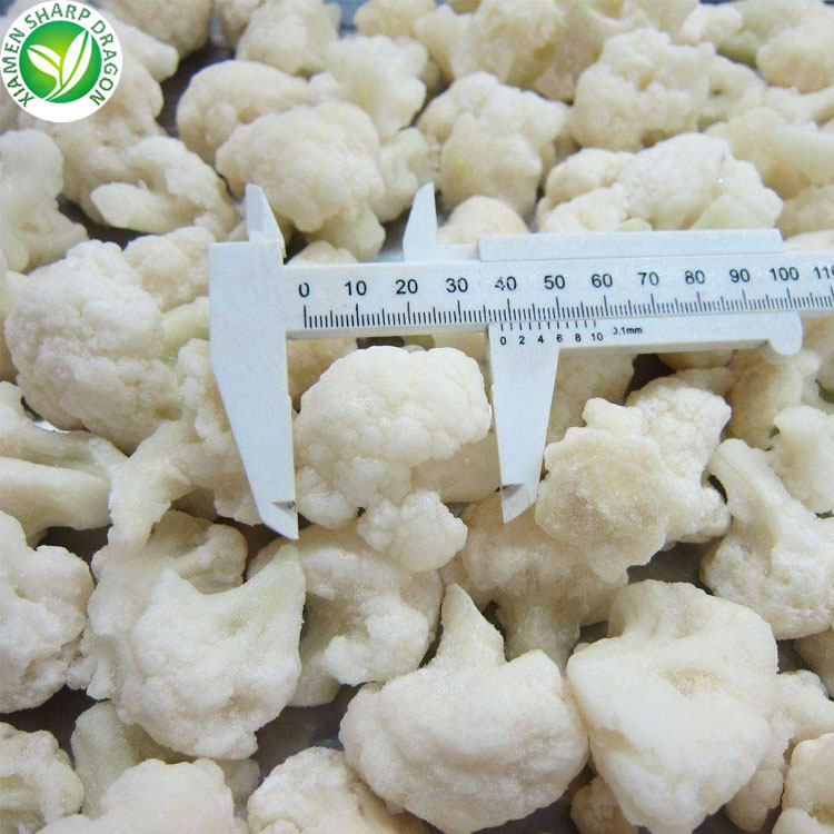 IQF Export lag luam wholesale nqe bulk khov cauliflower