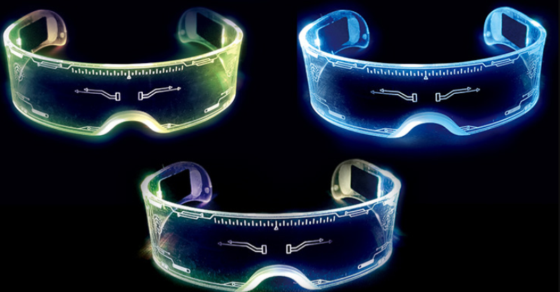 What are the advantages of using LED luminous glasses?