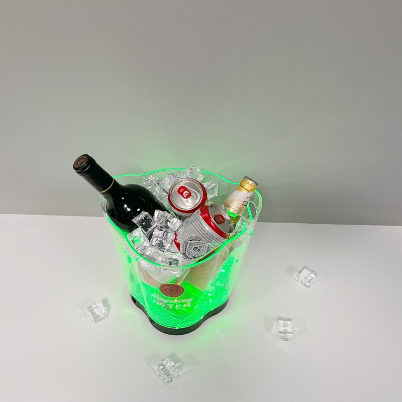 Vodka Bottle Plastic Nightclub Decoration Ice buckets with LED