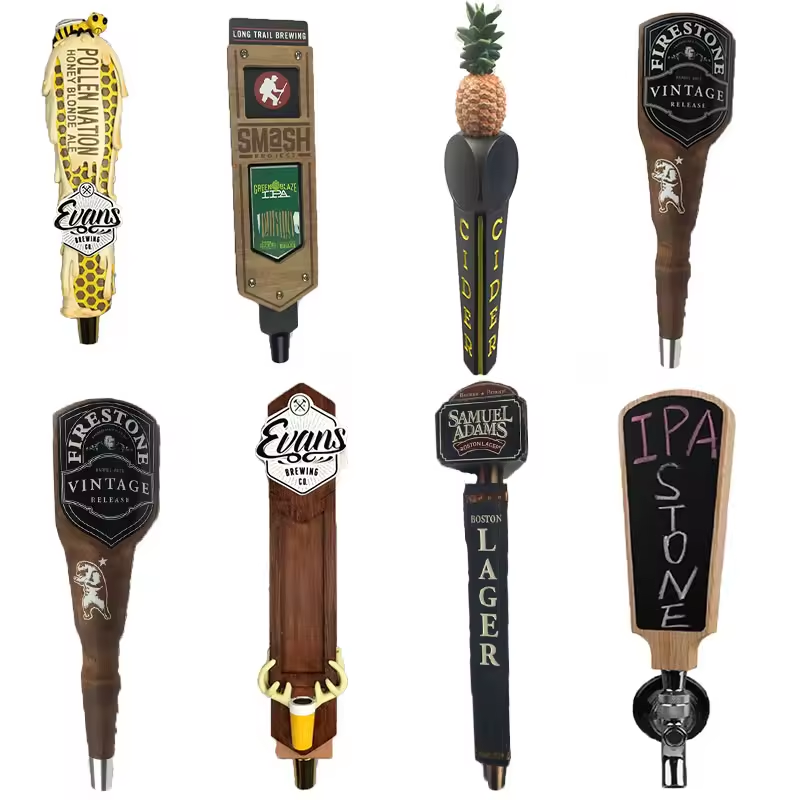 Bar accessories beer tap 3D logo Resin Beer Tap Handles