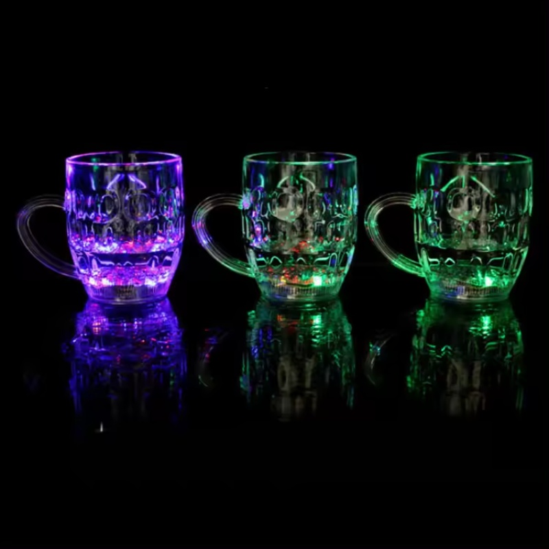 colorful glowing beer mug LED Beer pl...